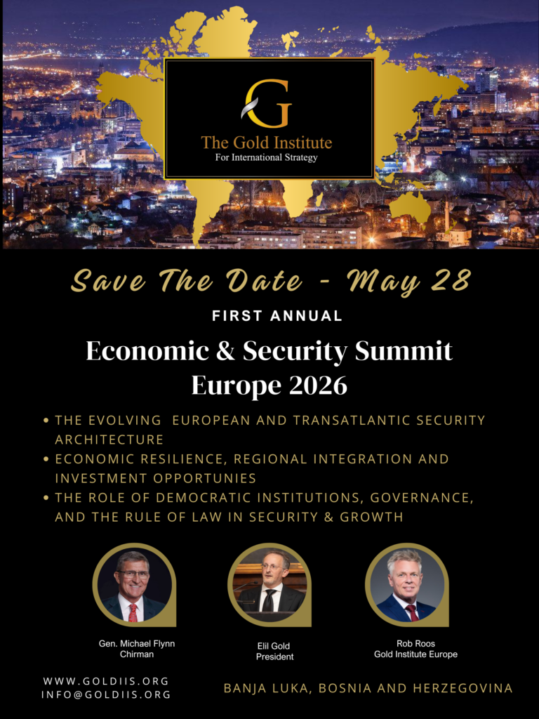 Save the Date — First Annual Economic & Security Summit Europe 2026, May 28, Banja Luka, Bosnia and Herzegovina
