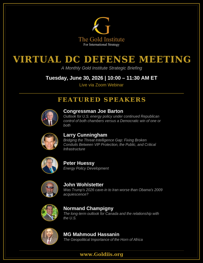 Virtual DC Defense Meeting June 30 2026 speaker lineup