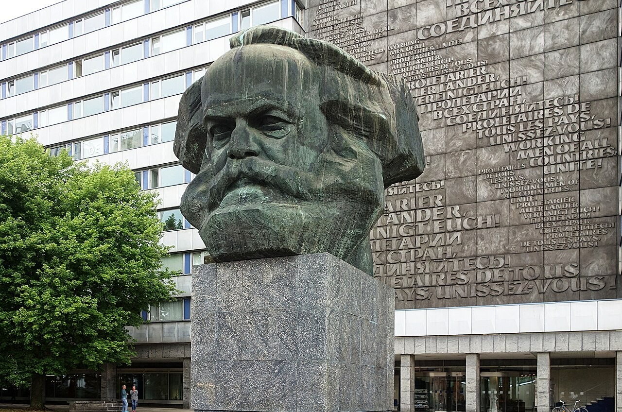 The Karl Marx Monument in Chemnitz, Germany