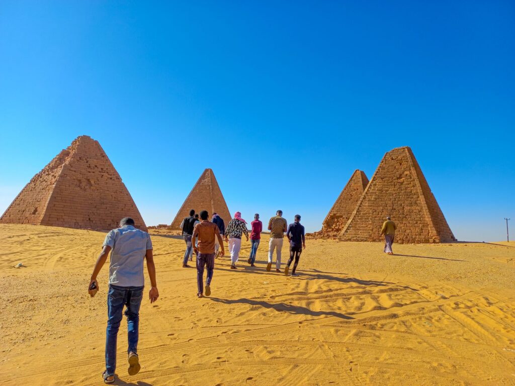 Ancient pyramids in the Sudanese desert