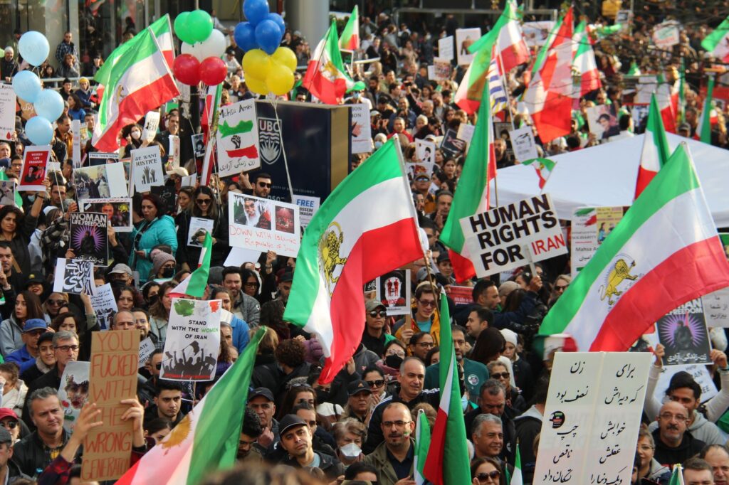 Protest for human rights in Iran