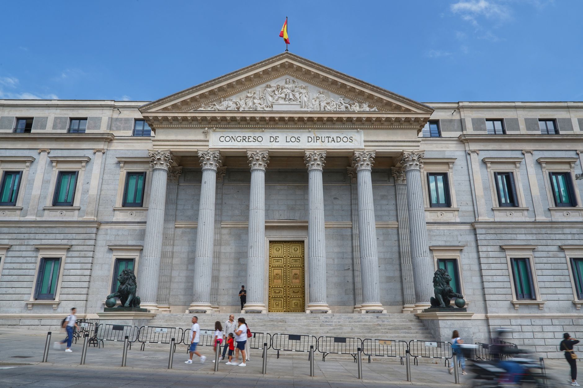 Congreso de los Diputados building in Madrid