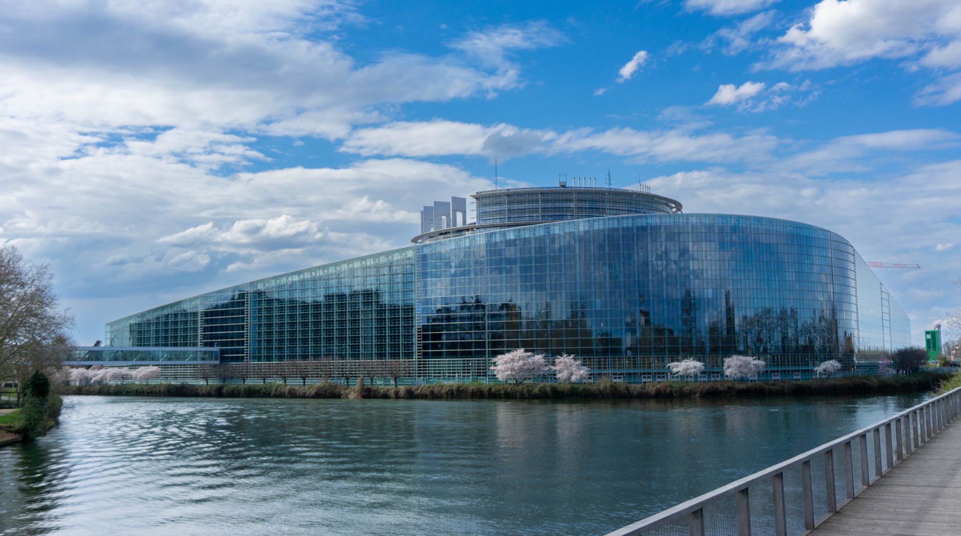The European Parliament building in Strasbourg