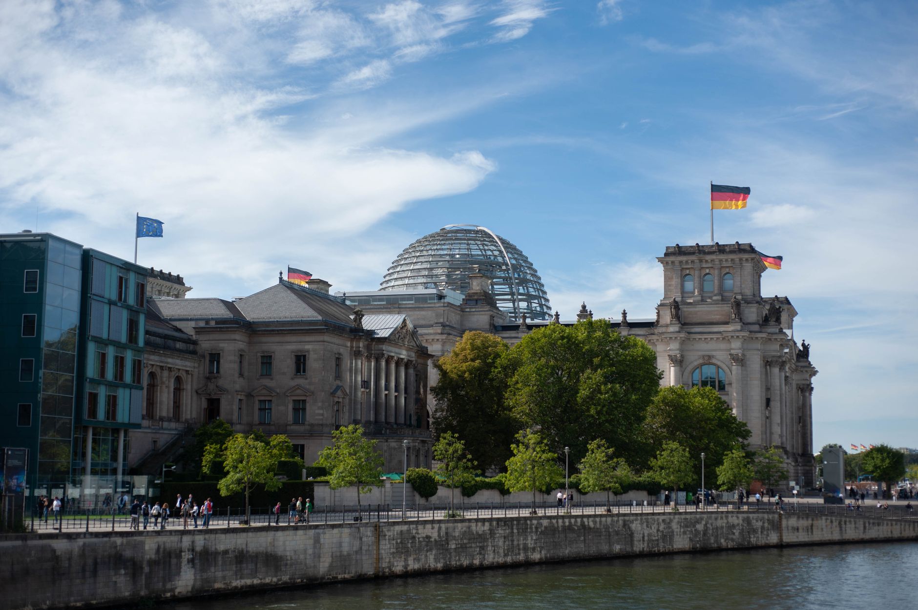 The Reichstag building in Berlin, Germany