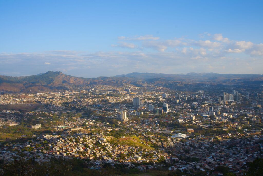 Aerial view of Tegucigalpa, Honduras