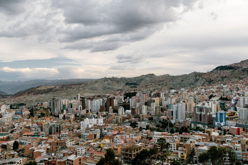 Panoramic view of La Paz, Bolivia